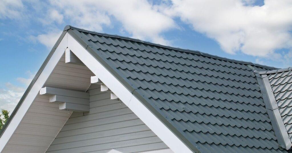 a close up of a shingle roof